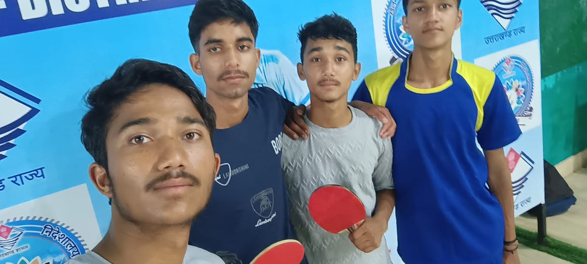 Abhishek Singh Khati at District Table Tennis Tournament Uttarakhand